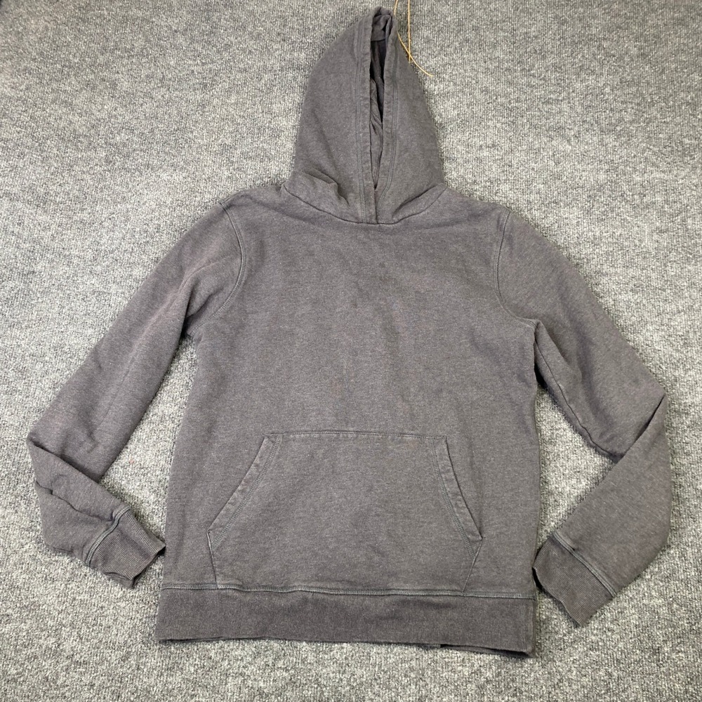 Pact Organic Cotton Essential Hoodie Charcoal Gray Women Small Pullover